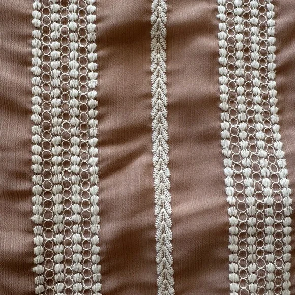 House of Harlow 1960 Striped Mini Dress in Tan and White - Picture 8 of 12